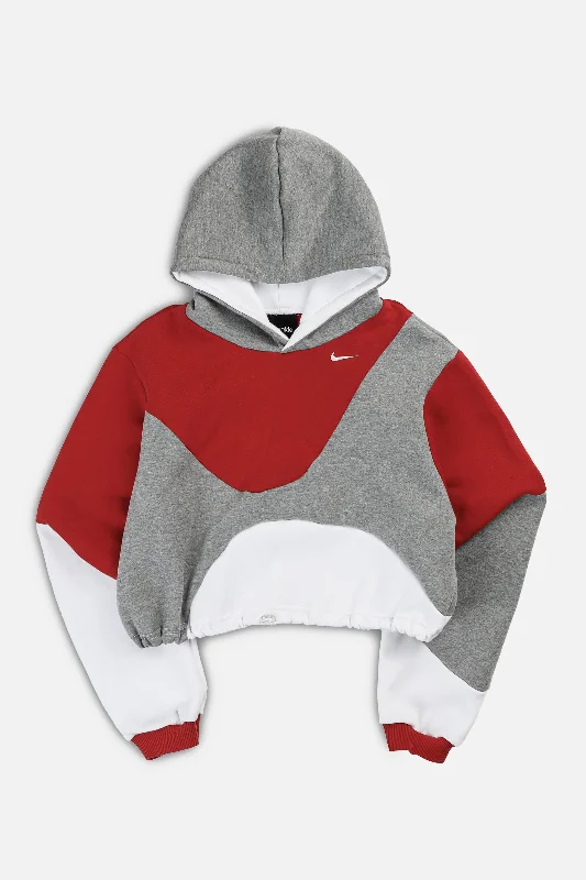 Sustainable Gender-Neutral Apparel Rework Nike Wave Crop Sweatshirt - XS