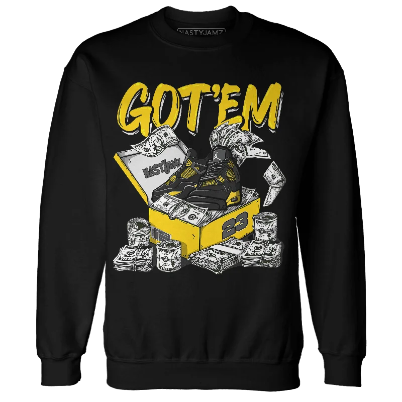 Unleash Your Trend Driven Style NastyJamz Thunder 4s Sweatshirt Match Dollar Sneaker Box
