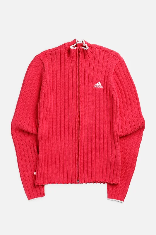 Effortless And Modern Unisex Dressing Vintage Adidas Knit Sweater - Women's S