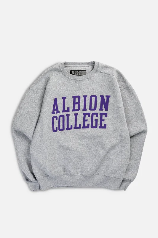 Classic And Timeless Gender-Neutral Fashion Vintage Albion College Sweatshirt - S