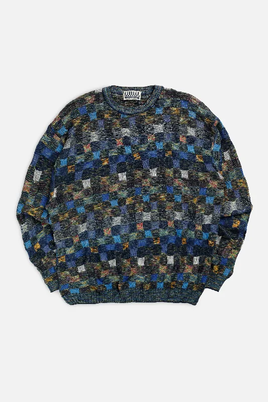 Everyday Wear For Men And Women Vintage Coogi Style Knit Sweater - XL