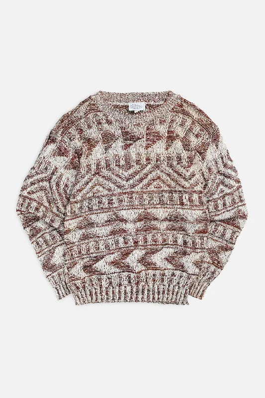 Sustainable And Ethical Unisex Clothing Vintage Knit Sweater - L