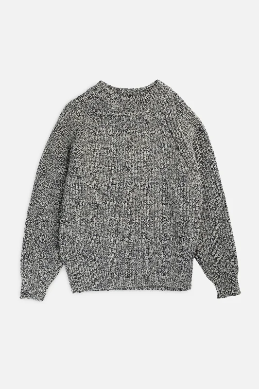 Functional And Stylish Unisex Outerwear Vintage Knit Sweater - L