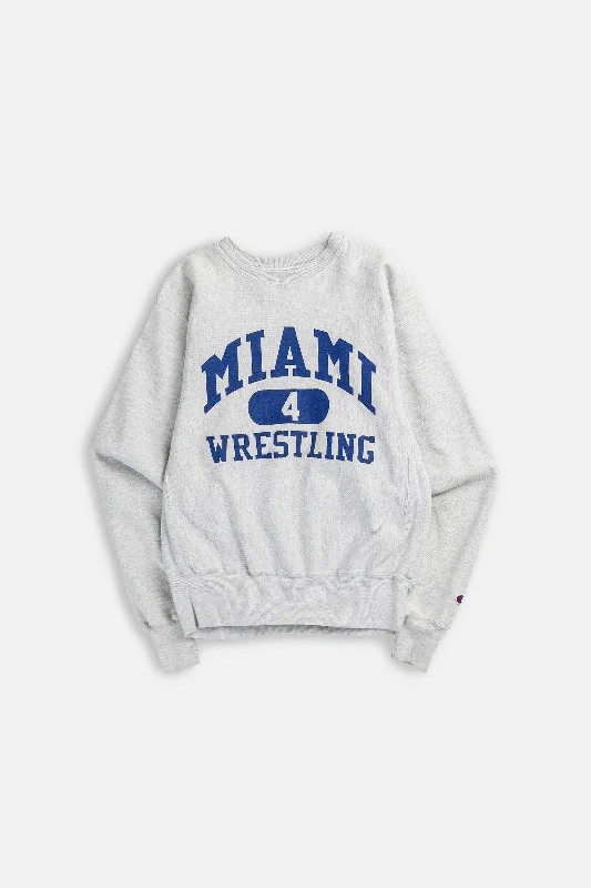High-Quality Unisex Basics For All Occasions Vintage Miami Wrestling Sweatshirt - S