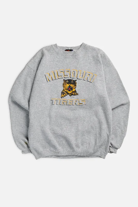 Contemporary Gender-Free Clothing Styles Vintage Missouri Tigers Sweatshirt - M