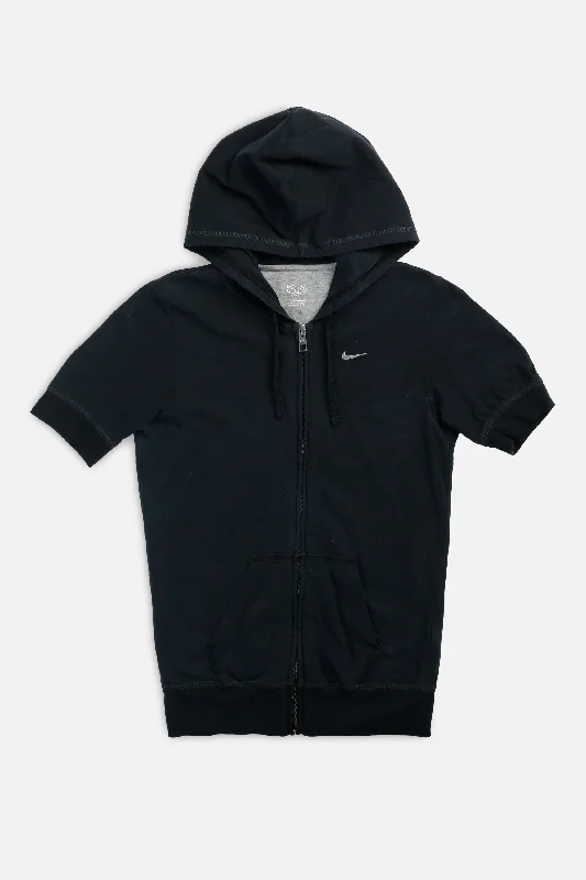 Sleek And Comfortable Unisex Wear Vintage Nike Zip Sweatshirt - Women's S
