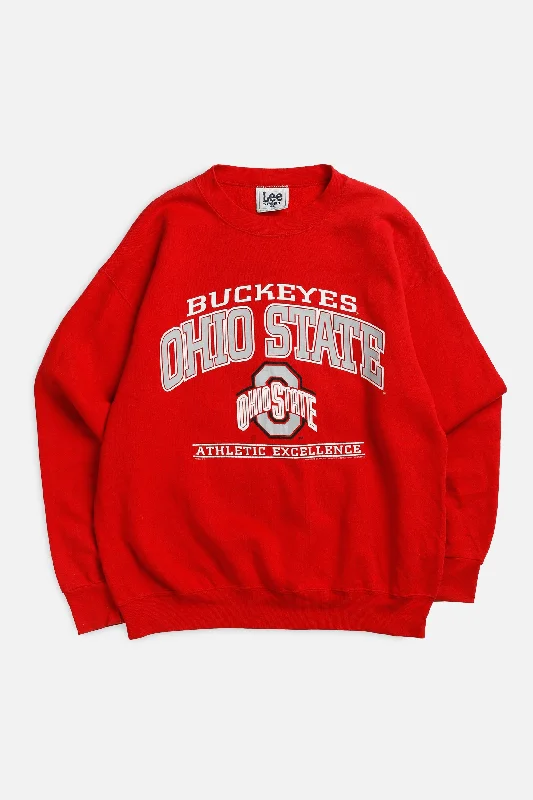 Trendy Unisex Vintage Ohio State Buckeyes Sweatshirt - L