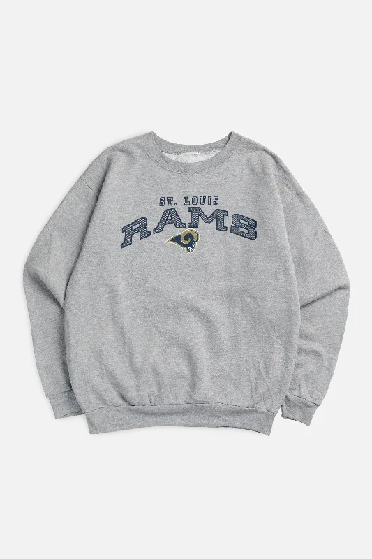 Modern Unisex Wardrobe Staples Vintage St. Louis Rams NFL Sweatshirt - L