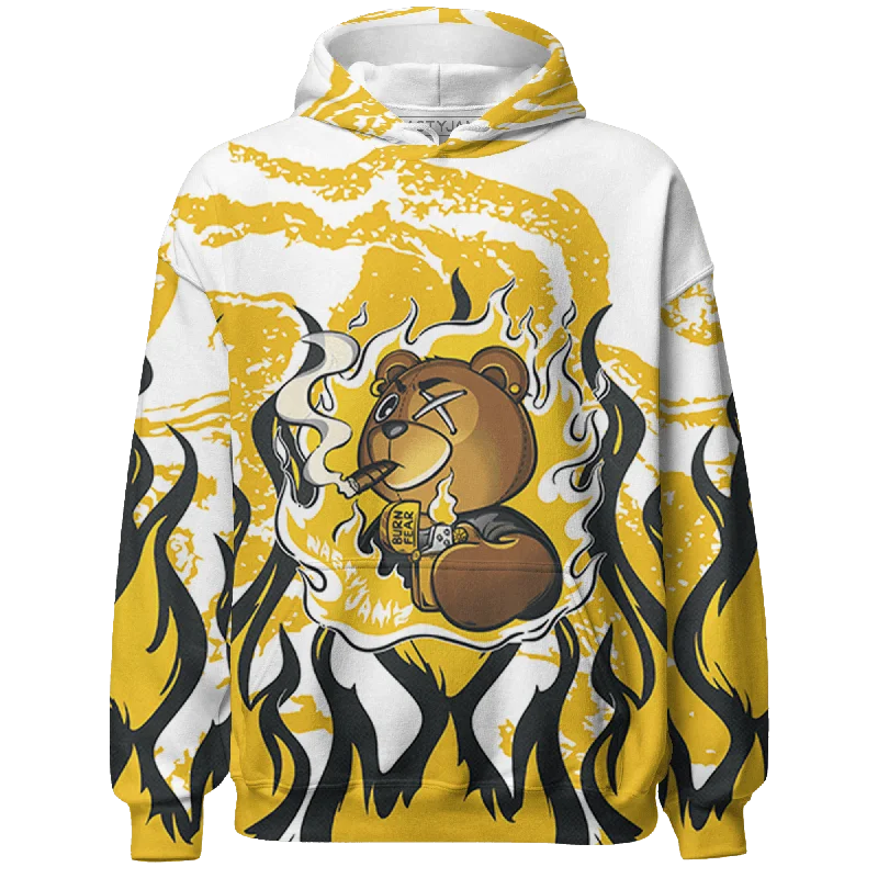 NastyJamz Yellow Ochre 6s Hoodie Match BER Burn Fear All-Over Print