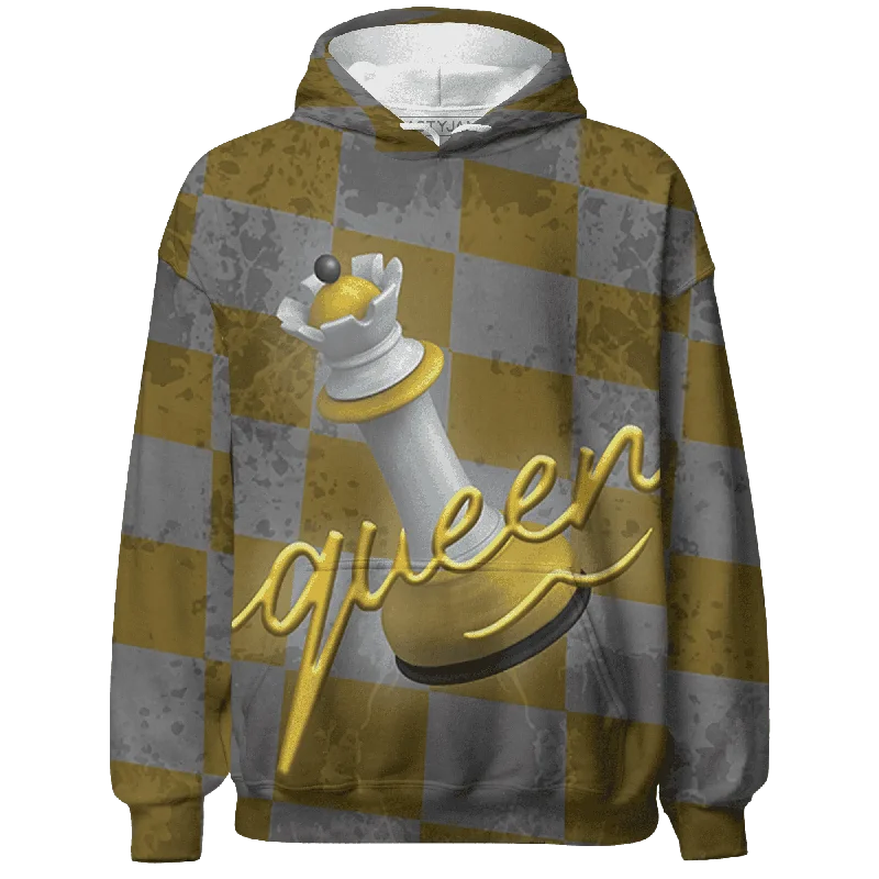 NastyJamz Yellow Ochre 6s Hoodie Match Black Queen All-Over Print