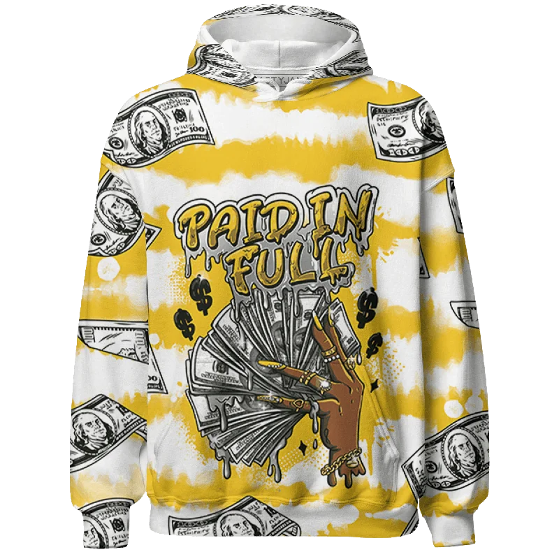 NastyJamz Yellow Ochre 6s Hoodie Match Paid In Full All-Over Print