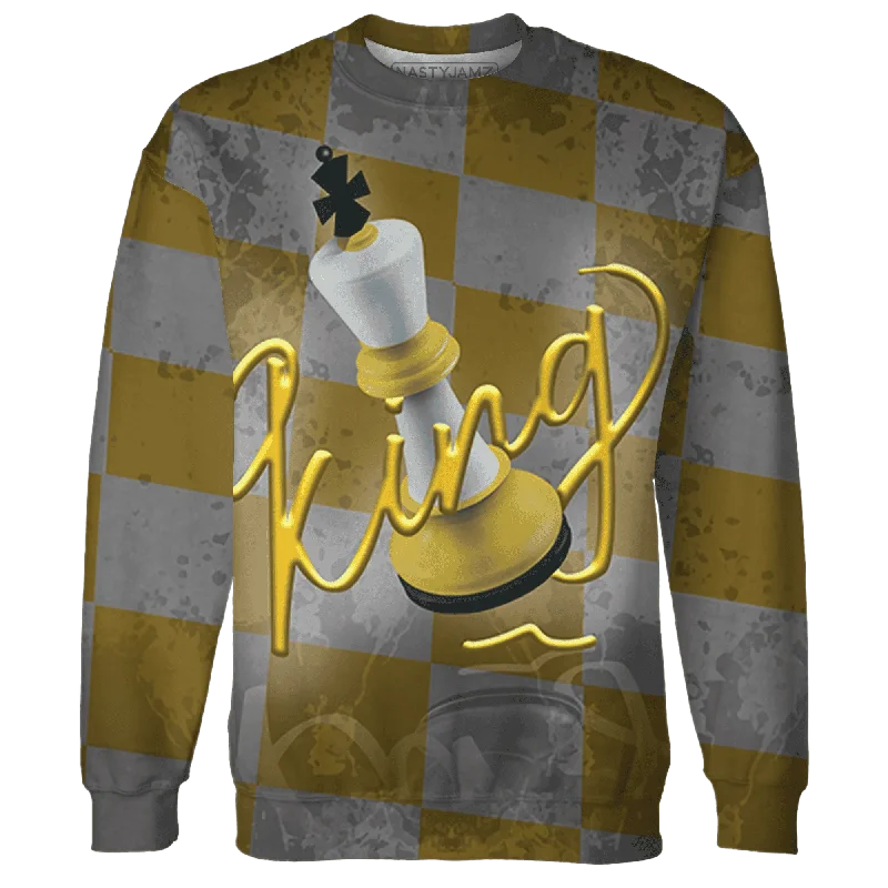 NastyJamz Yellow Ochre 6s Sweatshirt Match Black King All-Over Print