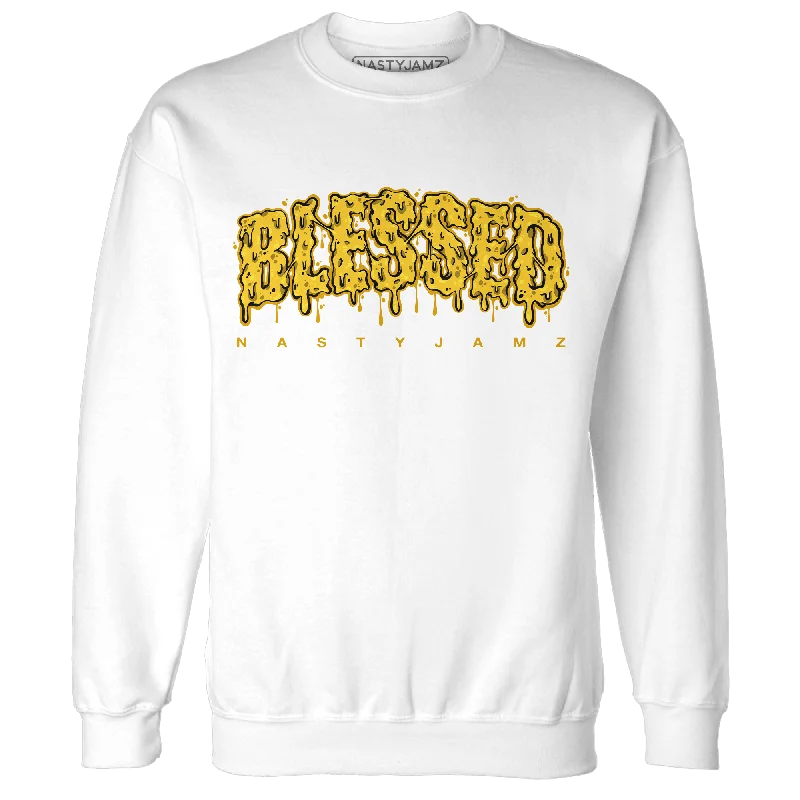 NastyJamz Yellow Ochre 6s Sweatshirt Match Blessed Text