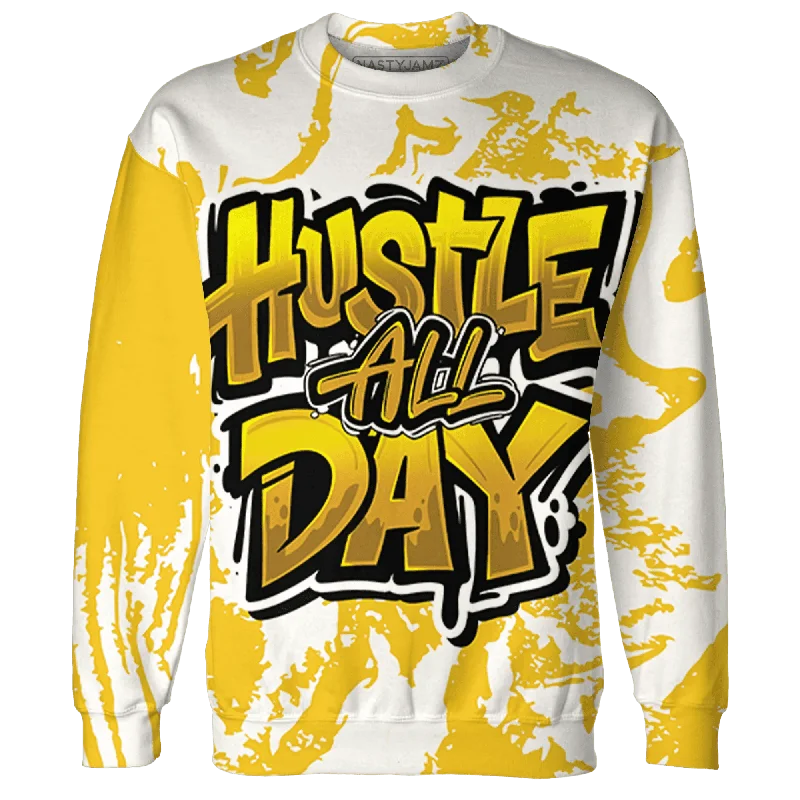 NastyJamz Yellow Ochre 6s Sweatshirt Match Hustle All Day All-Over Print