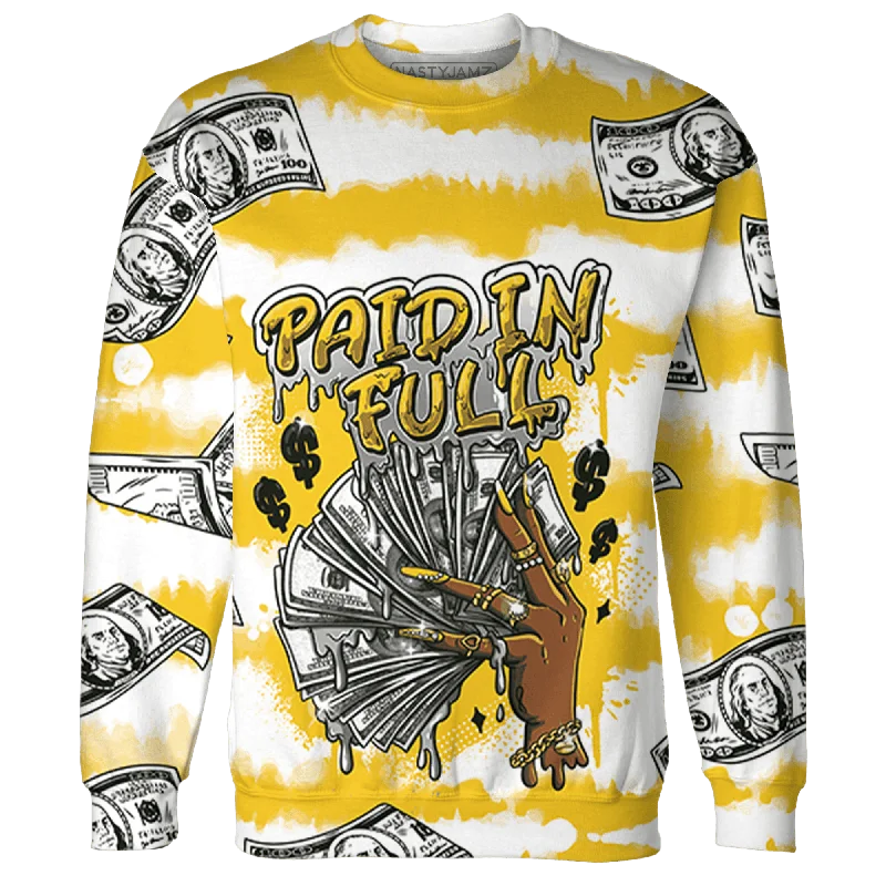 NastyJamz Yellow Ochre 6s Sweatshirt Match Paid In Full All-Over Print