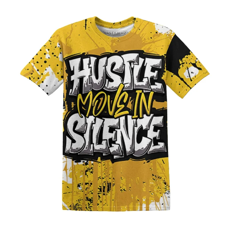 NastyJamz Yellow Ochre 6s T-Shirt Match Hustle Move In Silence All-Over Print