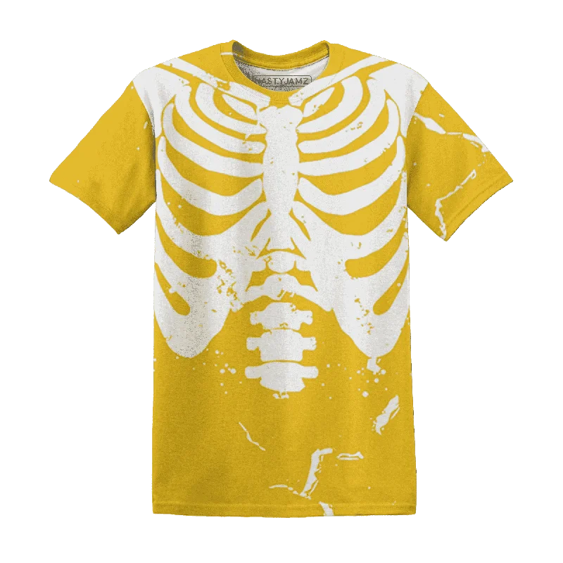 NastyJamz Yellow Ochre 6s T-Shirt Match Skeleton Y2k All-Over Print