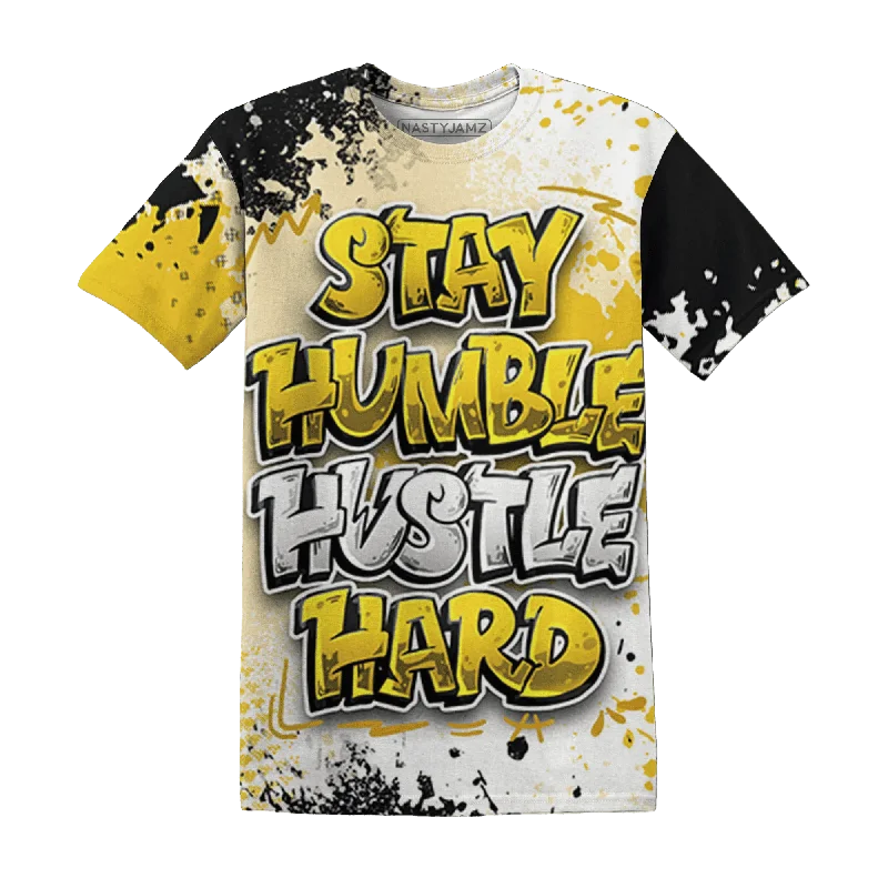 NastyJamz Yellow Ochre 6s T-Shirt Match Stay Humble Hustle Hard All-Over Print