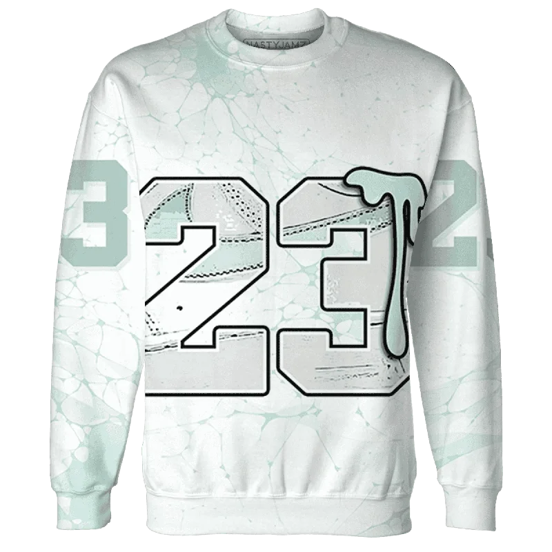 NastyJamz AF 1 Low Jade Ice White Sweatshirt Match 23 Sneaker All-Over Print