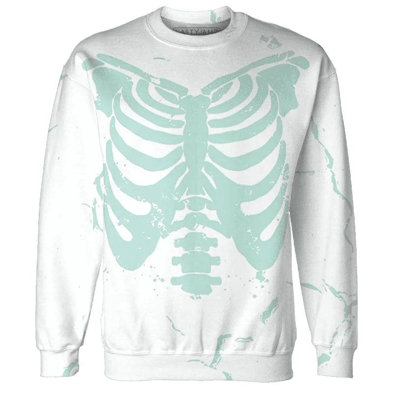 Contemporary Gender-Free Clothing Styles NastyJamz AF 1 Low Jade Ice White Sweatshirt Match Skeleton Y2k All-Over Print Contemporary Gender-Free Clothing Styles NastyJamz AF 1 Low Jade Ice White Sweatshirt Match Skeleton Y2k All-Over Print