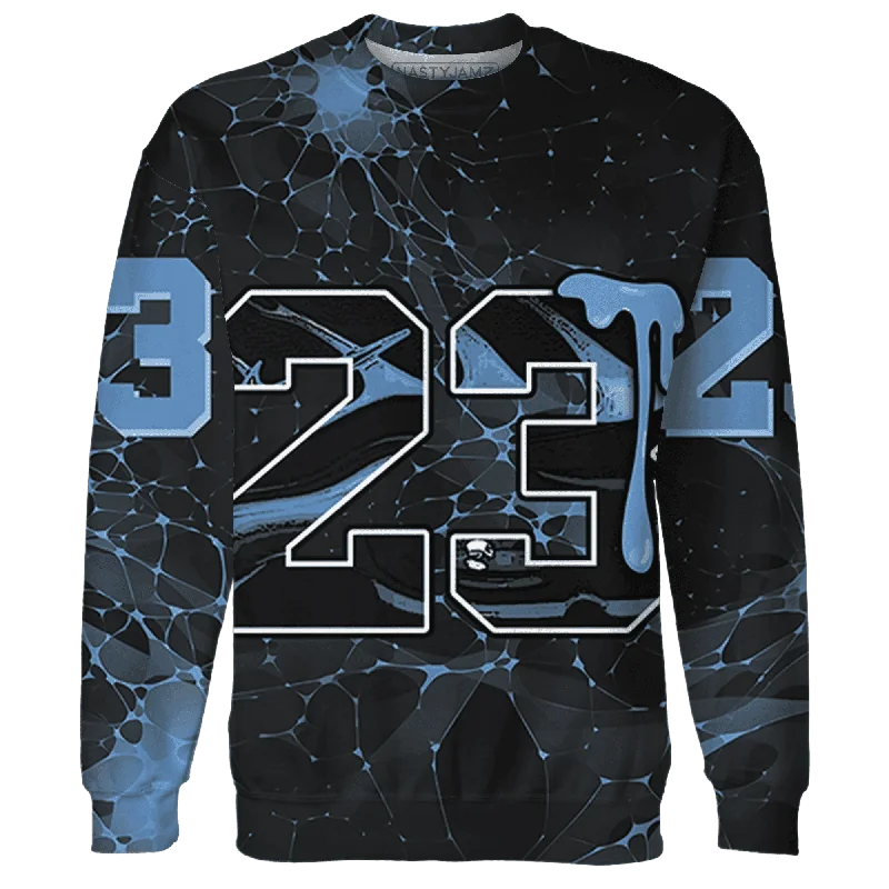 NastyJamz AM Plus Black Univercitii Blue Sweatshirt Match 23 Sneaker All-Over Print