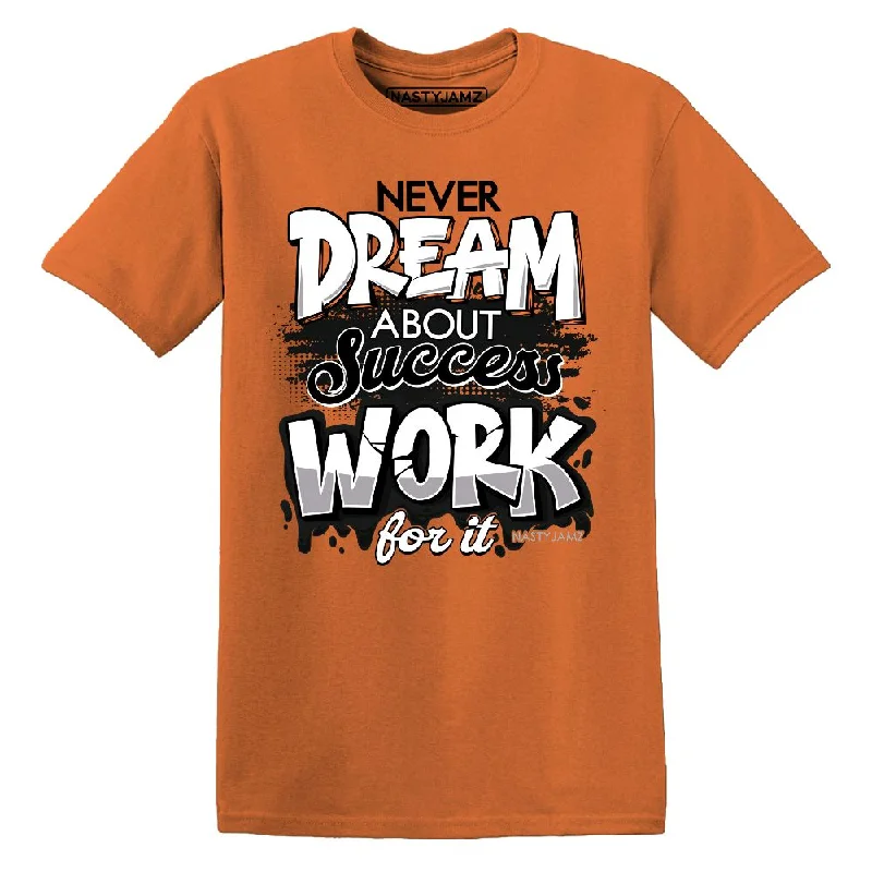 AM TW White Orange NastyJamz Premium T Shirt Match Work For Dream