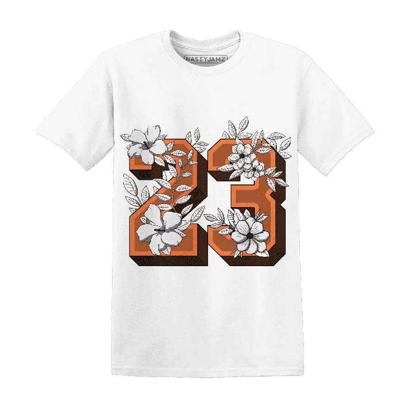 AM TW White Orange NastyJamz T-Shirt Match 23 Floral