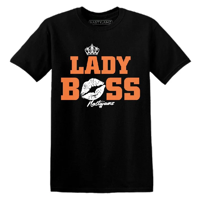 AM TW White Orange NastyJamz T-Shirt Match Lady Boss