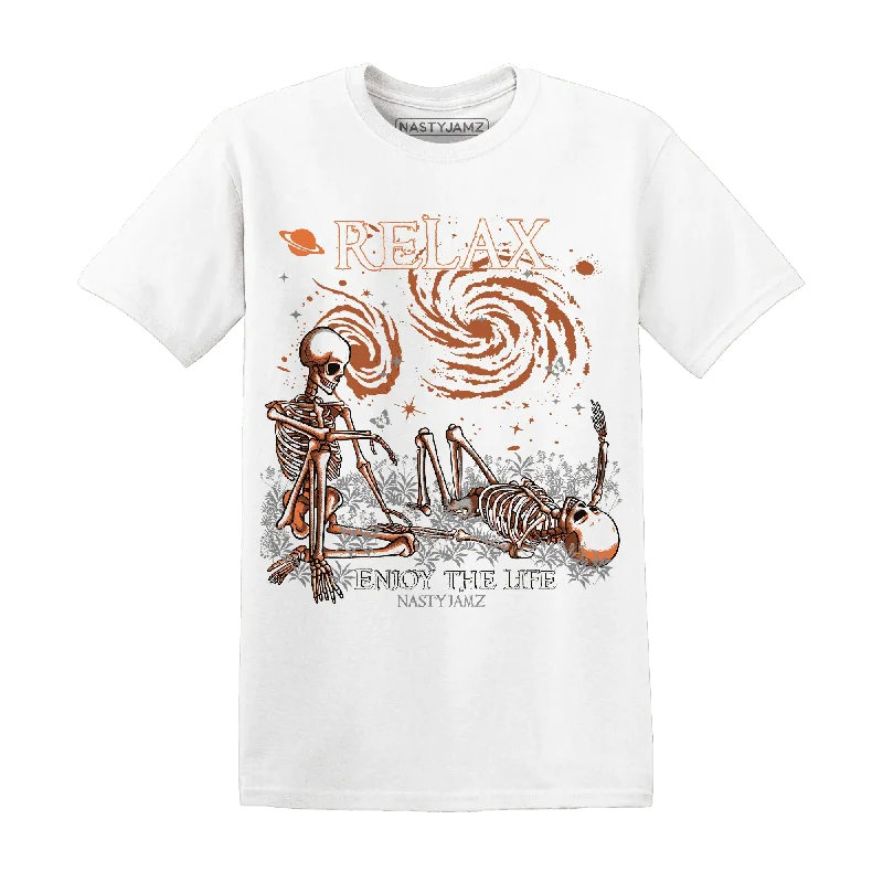 AM TW White Orange NastyJamz T-Shirt Match Relax