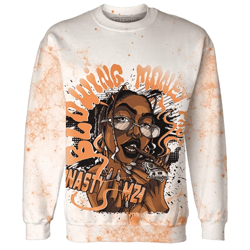 Unisex Everyday Fashion Essentials NastyJamz AM TW White Orange Sweatshirt Match Blowing Money Fast Girl All-Over Print Unisex Everyday Fashion Essentials NastyJamz AM TW White Orange Sweatshirt Match Blowing Money Fast Girl All-Over Print