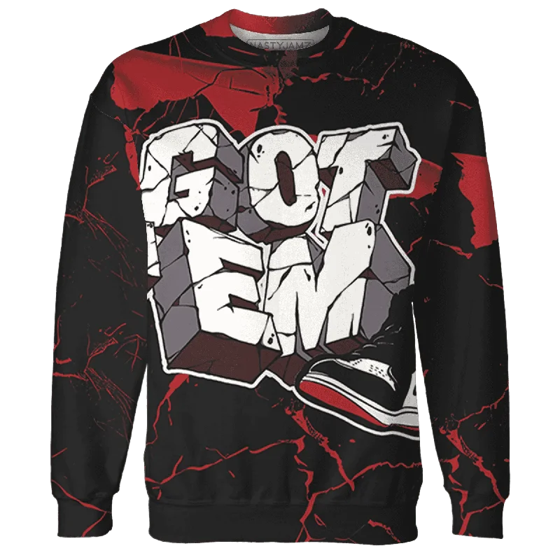 Black Toe Reimagined Red White 1s NastyJamz Sweatshirt Match Got Em All-Over Print