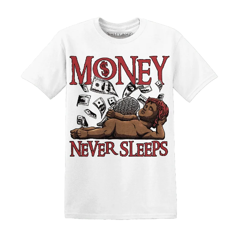 Black Toe Reimagined Red White 1s NastyJamz T-Shirt Match Money Never Sleeps