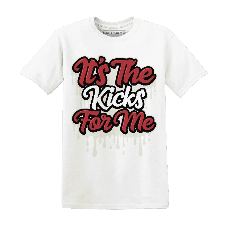 Chic And Casual Unisex Fashion Trends Black Toe Reimagined Red White 1s T-Shirt Match Its The Kicks