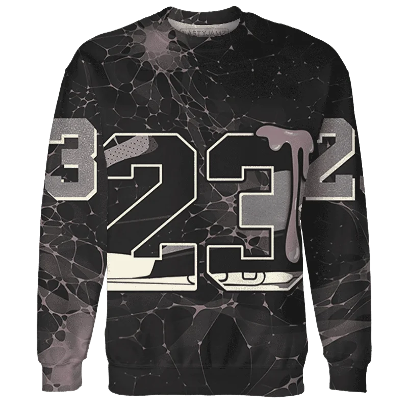 NastyJamz Black Violet Ore 3s Sweatshirt Match 23 Sneaker All-Over Print