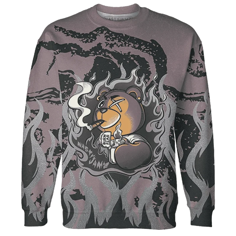 Versatile Clothing For All Genders NastyJamz Black Violet Ore 3s Sweatshirt Match BER Burn Fear All-Over Print Versatile Clothing For All Genders NastyJamz Black Violet Ore 3s Sweatshirt Match BER Burn Fear All-Over Print