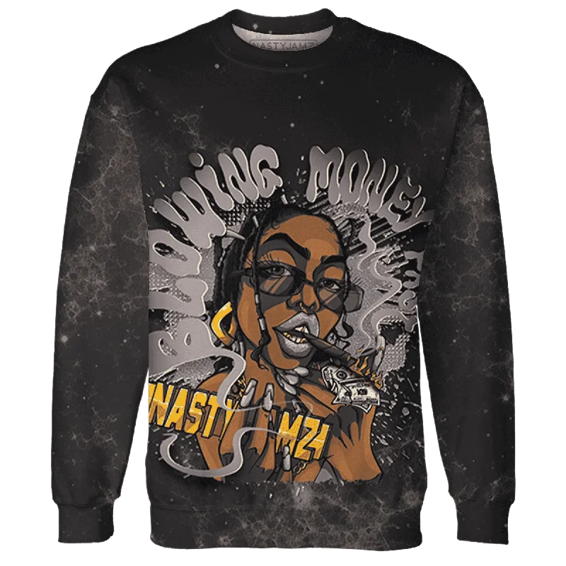 Comfortable Gender-Free Fashion Choices NastyJamz Black Violet Ore 3s Sweatshirt Match Blowing Money Fast Girl All-Over Print Comfortable Gender-Free Fashion Choices NastyJamz Black Violet Ore 3s Sweatshirt Match Blowing Money Fast Girl All-Over Print