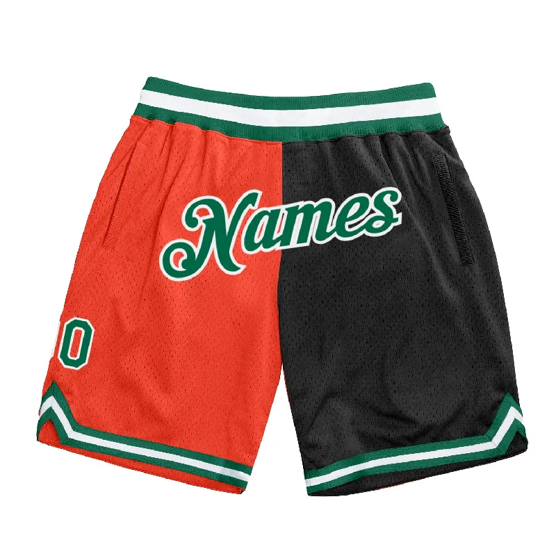 Fashion-Forward Gender-Neutral Outerwear One Size Orange Kelly Green-Black Authentic Throwback Split Fashion Basketball Shorts Fashion-Forward Gender-Neutral Outerwear One Size Orange Kelly Green-Black Authentic Throwback Split Fashion Basketball Shorts