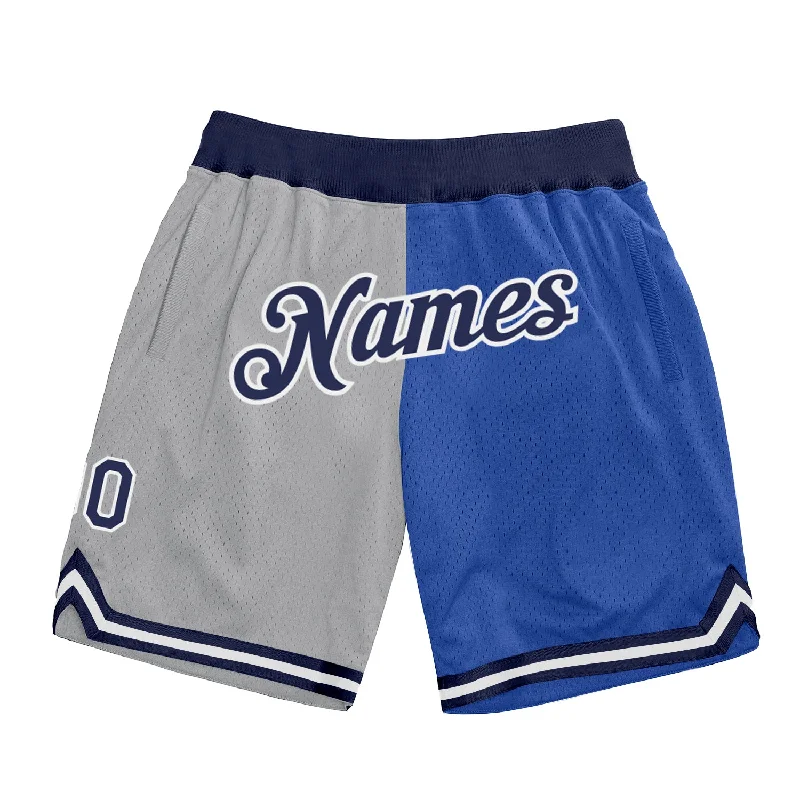 Unisex Everyday Fashion Essentials One Size Gray Navy-Blue Authentic Throwback Split Fashion Basketball Shorts Unisex Everyday Fashion Essentials One Size Gray Navy-Blue Authentic Throwback Split Fashion Basketball Shorts