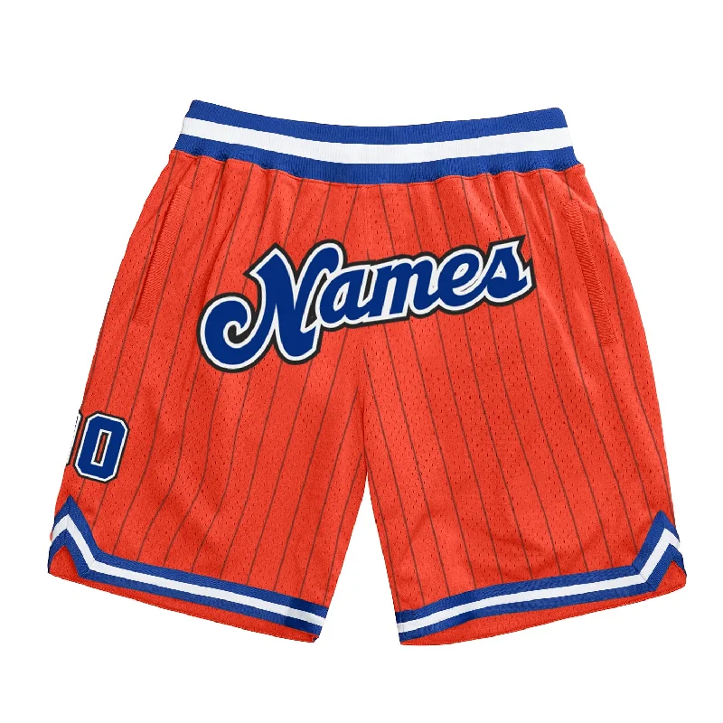 Chic And Contemporary Unisex Clothing Choices One Size Orange Black Pinstripe Royal-White Authentic Basketball Shorts Chic And Contemporary Unisex Clothing Choices One Size Orange Black Pinstripe Royal-White Authentic Basketball Shorts