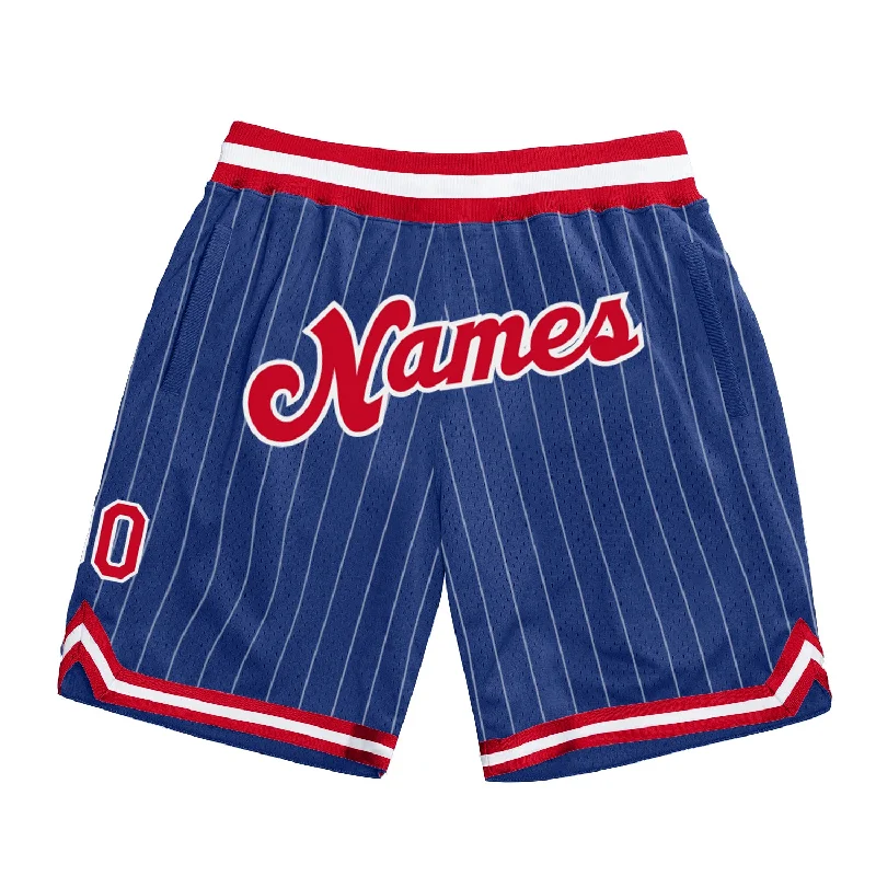 High-Quality Unisex Basics For Everyday Wear One Size Royal White Pinstripe Red-White Authentic Basketball Shorts High-Quality Unisex Basics For Everyday Wear One Size Royal White Pinstripe Red-White Authentic Basketball Shorts