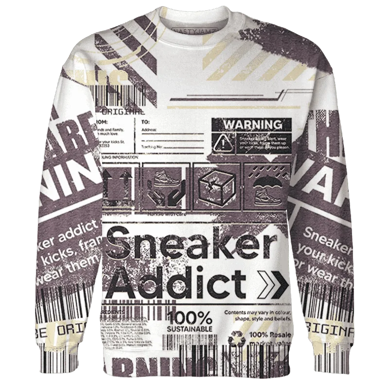 Lightweight And Breathable Unisex Wear NastyJamz Burgundy Crush 3s Sweatshirt Match Sneaker Addict Warning All-Over Print Lightweight And Breathable Unisex Wear NastyJamz Burgundy Crush 3s Sweatshirt Match Sneaker Addict Warning All-Over Print