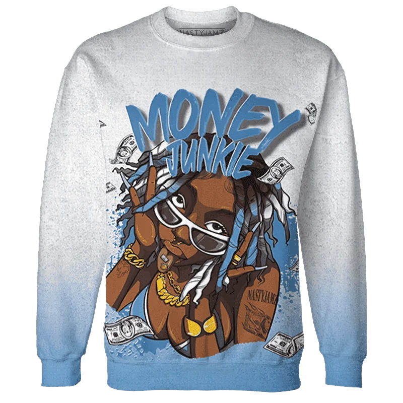 NastyJamz Carolina Blue Univercitii 17s Sweatshirt Match Money Junkie All-Over Print