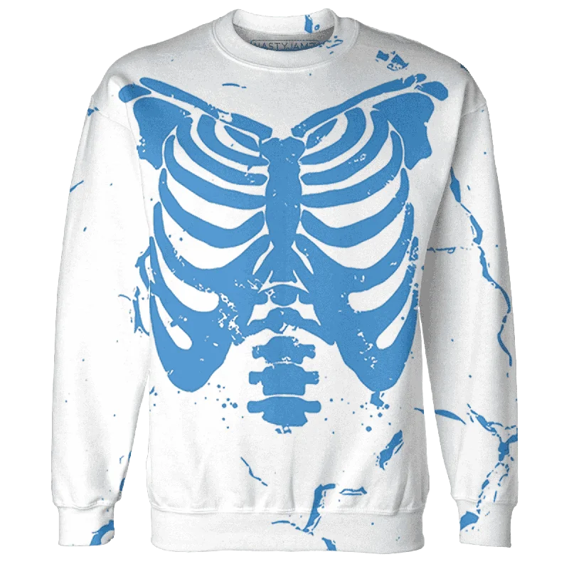 Trendy Unisex NastyJamz Carolina Blue Univercitii 17s Sweatshirt Match Skeleton Y2k All-Over Print