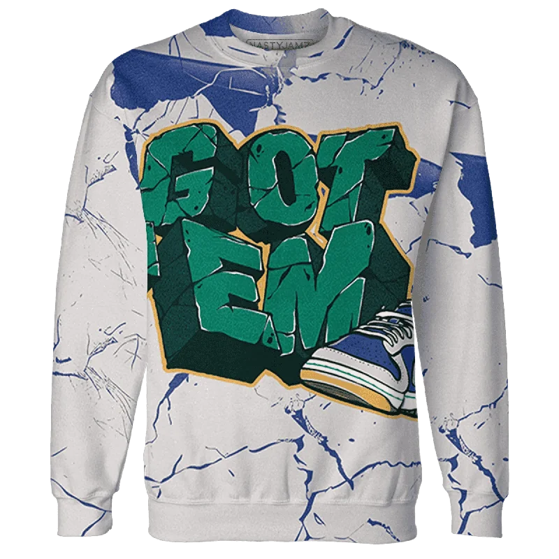 Dunk Hyper Royal Malachite NastyJamz Sweatshirt Match Got Em All-Over Print