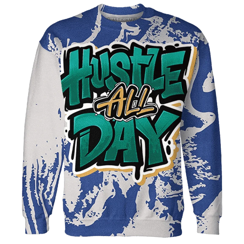 Dunk Hyper Royal Malachite NastyJamz Sweatshirt Match Hustle All Day All-Over Print