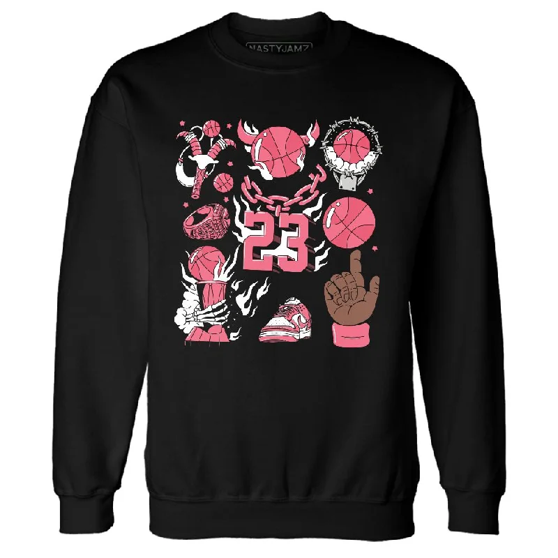 Dunk Next Nature Aster Pink NastyJamz Sweatshirt Match Neclaces Number 23