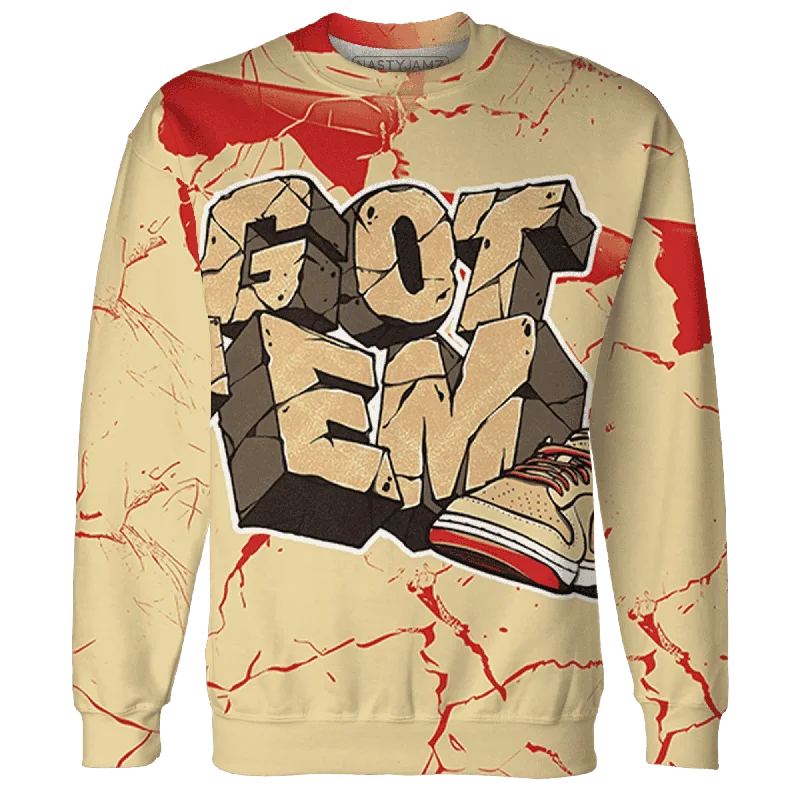 Dunk Strawberry Waffle NastyJamz Sweatshirt Match Got Em All-Over Print