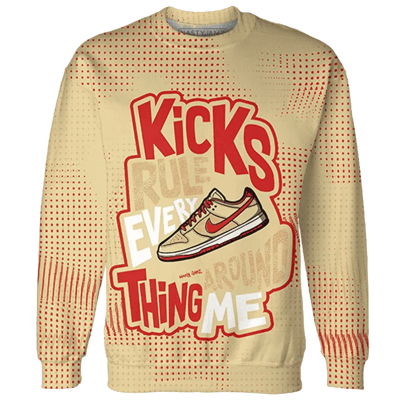 Dunk Strawberry Waffle NastyJamz Sweatshirt Match Kicks Rule All-Over Print