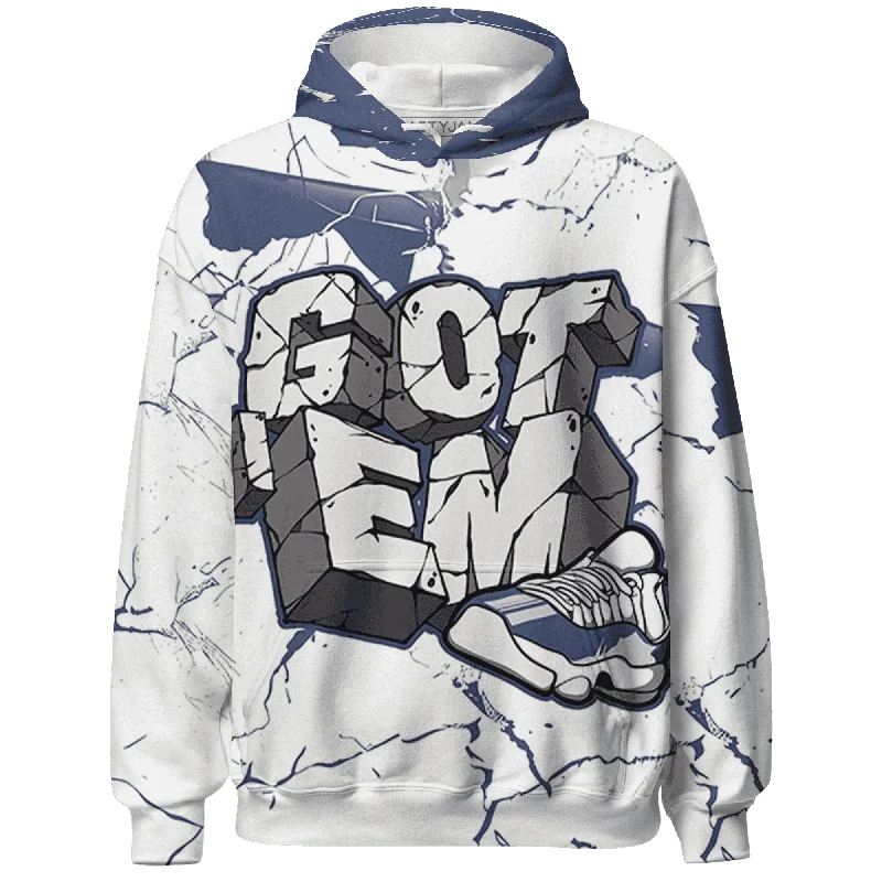 NastyJamz Low Diffused Blue 11s Hoodie Match Got Em All-Over Print