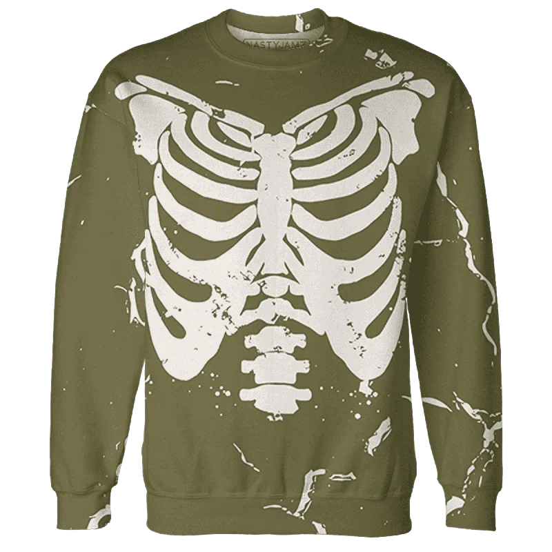 Versatile Clothing For All Genders NastyJamz Medium Olive 1s Sweatshirt Match Skeleton Y2k All-Over Print Versatile Clothing For All Genders NastyJamz Medium Olive 1s Sweatshirt Match Skeleton Y2k All-Over Print